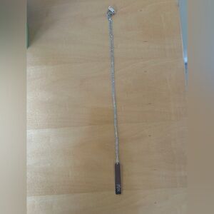 Silver Bar “Mrs.” Necklace